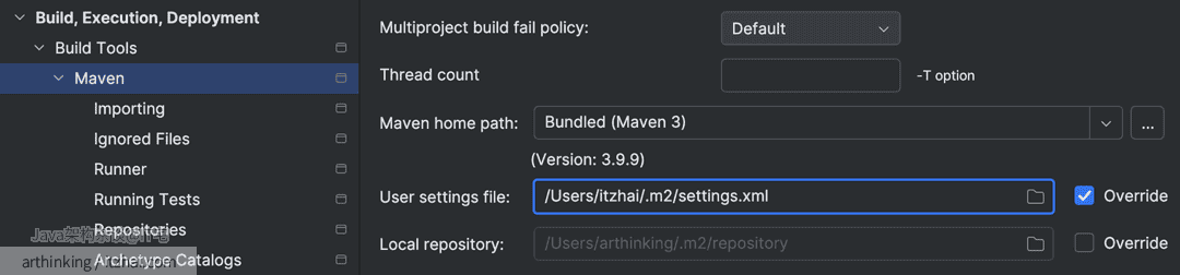 IDEA Maven Settings